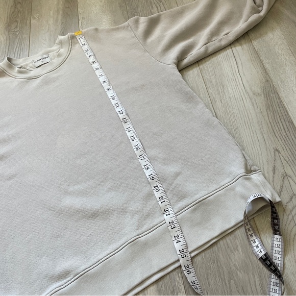 Cotton Citizen Oversized Crewneck Long Sleeve Sweater Cement Gray (XSmall) - Picture 8 of 10